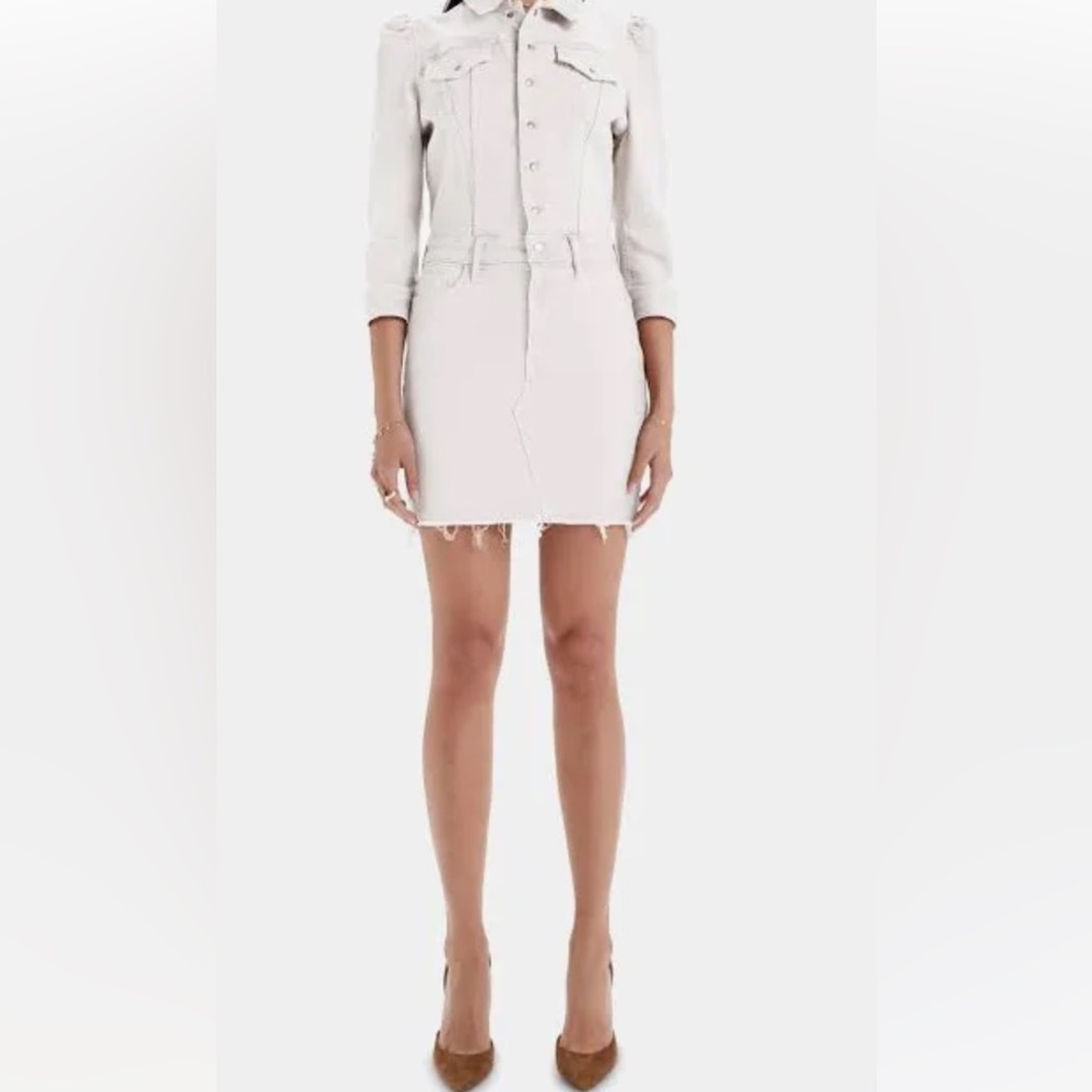 Mother DenimBruiser Mini Dress (XS) White